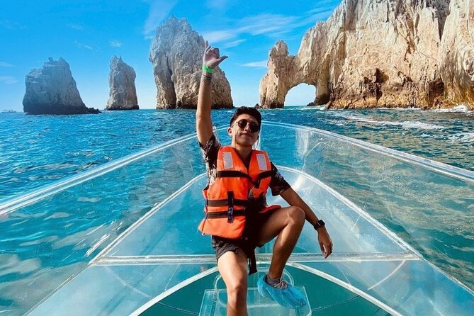 1 hour Private Navigation in Transparent Boat Arco de Los Cabos - Meeting at Plaza Bonita in Cabo San Lucas