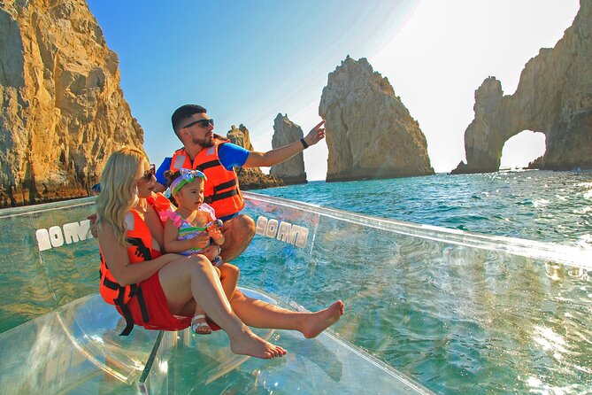 1 hour Private Navigation in Transparent Boat Arco de Los Cabos - Photography, assigned seats, and the real tradeoff