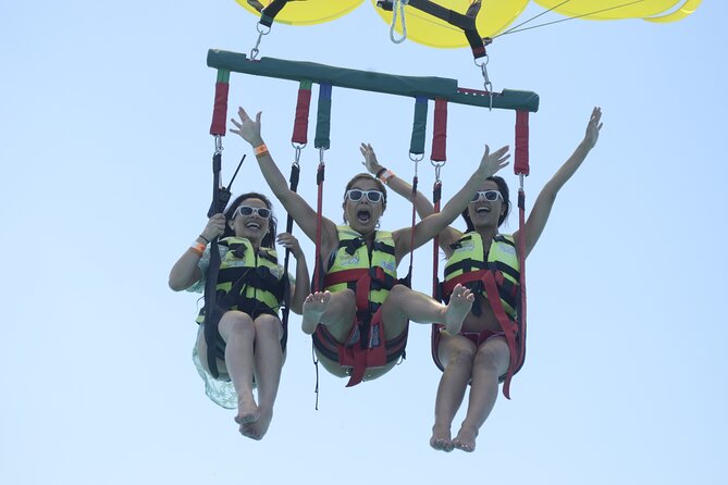 2 in 1 Parasail Cancun and Jet ski - Parasailing over the Mexican Caribbean