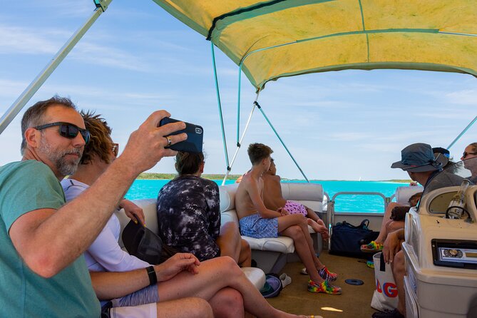 3 hr Pontoon Tour with access to Beach Club and Free Kayaks - Meeting at Casa China in Bacalar
