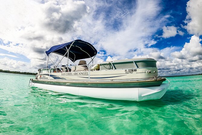 3 hr Pontoon Tour with access to Beach Club and Free Kayaks - Cenote de la Bruja and the lagoon’s natural features