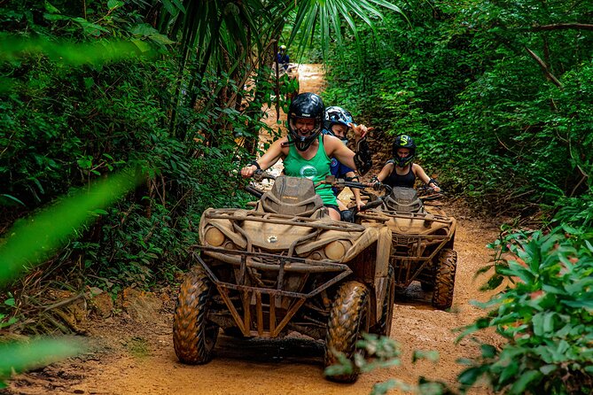 Adrenaline Adventure, Zip Line, ATV and Cenote Maya - Driving the Can-Am Outlander 4x4