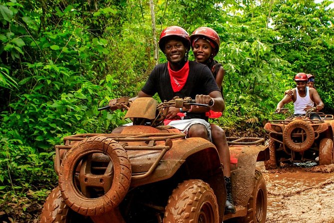Adrenaline Tour with ATV, Ziplines and Cenote from Cancun - The cenote swim and cave jump