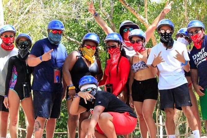 Adventure in the Mayan Jungle with ATV and Zip Line in Tulum - The rappel wall and the cave cenote