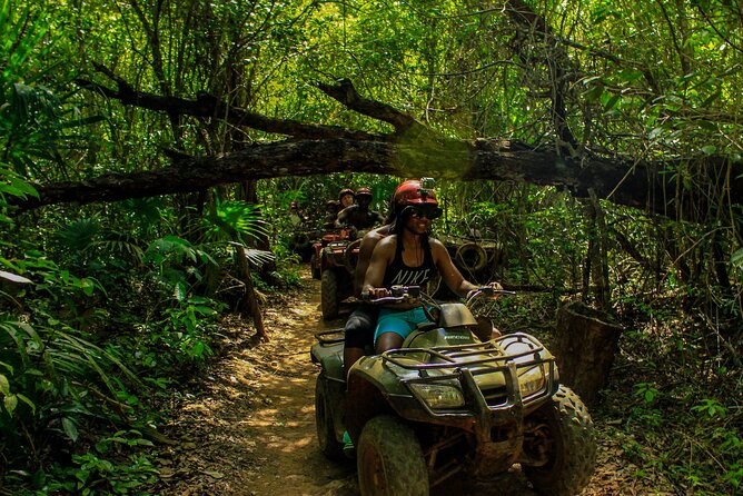 Amazing ATV Tour, Ziplines and Cenote Swim with Lunch and round trip included - Fitness, clothing, and comfort