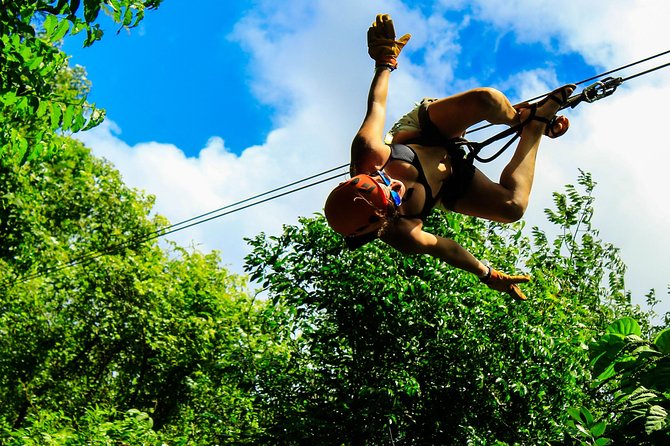 ATV Adventure, Interactive Bridges, Ziplines, Cenote and Lunch - Cooling off at Cenote Verde Lucero