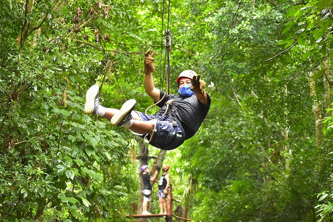 ATV Combo Horseback Riding, ATV, Ziplines, Cenote and Lunch - Horseback riding on the jungle trail