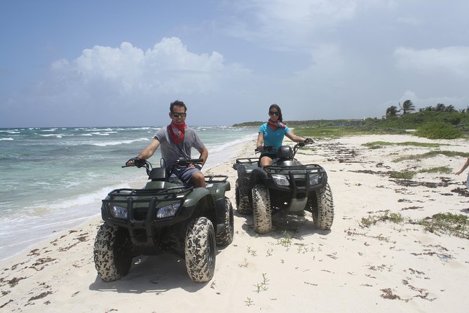 ATV Seashore + Cenote Combo: Mezcalitos & Mayan Cenote Experience - Riding the rough east coast of Cozumel