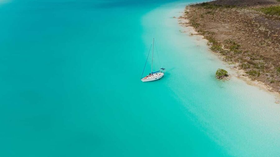 Bacalar Lagoon Sailing Tour with Open Bar and Mexican Lunch - Food, fruit, and the open bar