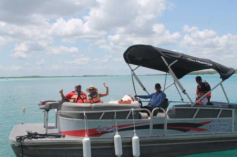 Bacalar: Lake of Seven Colors Pontoon Tour with Fruit - The guides can shape the whole outing