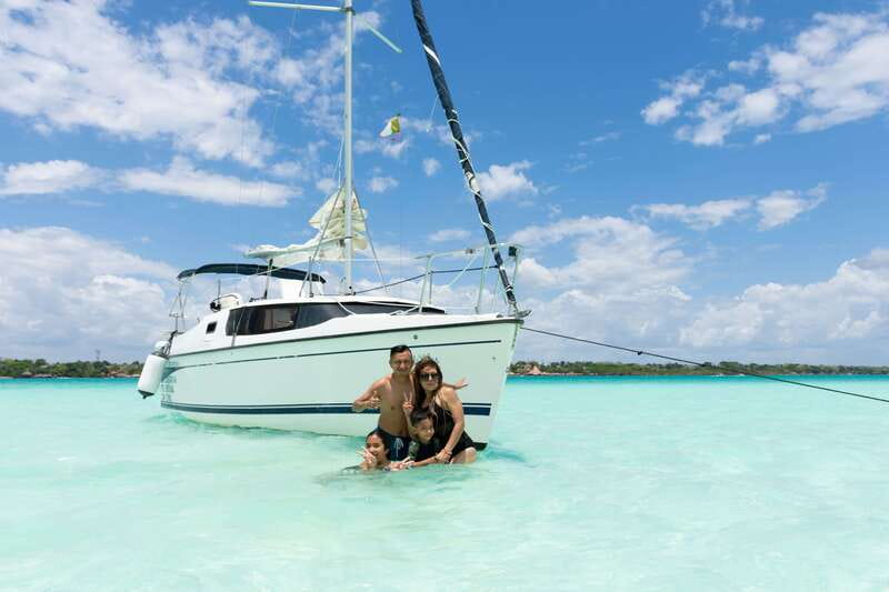 Bacalar: Private Sailboat Tour with Lagoon Swimming - Swimming near the mangroves at the lagoon’s south end