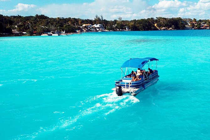 BACALAR Seven Color Lagoon Boat Excursion from Costa Maya - Drinks, swimming time, and what is actually included
