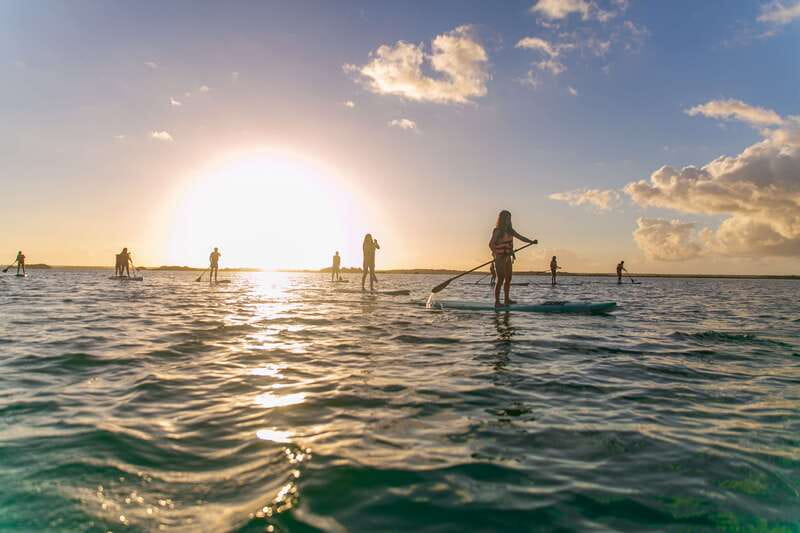Bacalar: Sunrise Paddleboard Tour with Floating Picnic - Key points at a glance