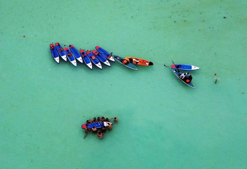 Bacalar: Sunrise Paddleboard Tour with Floating Picnic - Cenote Negro, or the Cocalitos route
