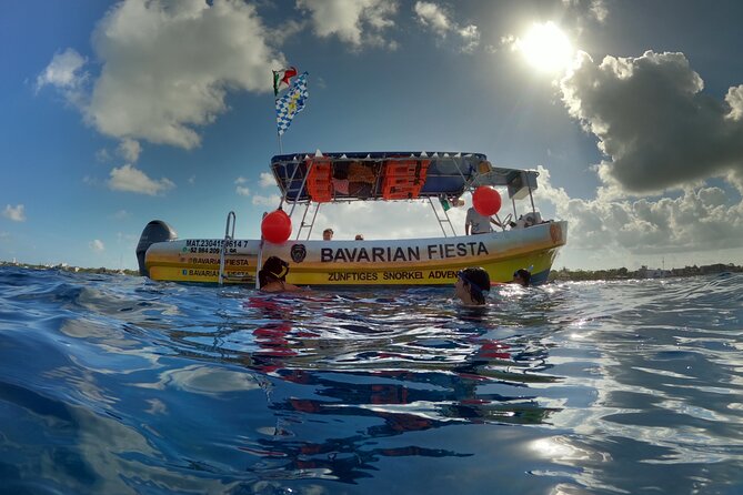 Bavarian Fiesta Snorkel Activity in Glass Bottom Boat at San Miguel de Cozumel - The crew can make or break the day