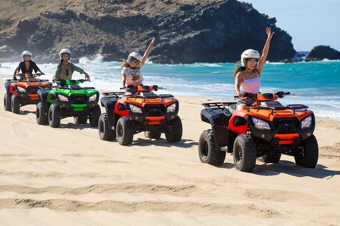 Beach ATV, Free Camel Ride, and Sky Bike Combo - Who will enjoy this Cabo outing most?