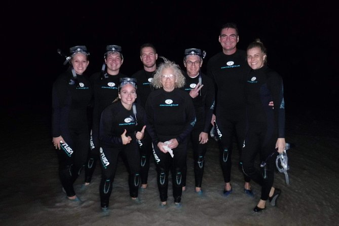 Bioluminescence Experience in Holbox - Alex, Alan, and Javier as night guides