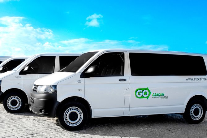 Black Luxury Van WiFi arrivals aboard from Cancun Airport - From flight landing to hotel drop-off