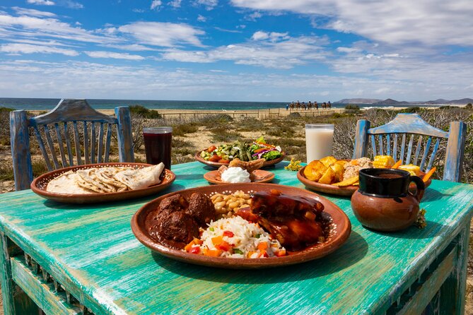 Boat Ride to the Arch and Beach Camel Ride in Cabo San Lucas - Mexican buffet, quesadillas, and tequila