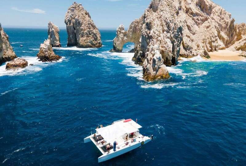 Cabo Catamaran Snorkel: Arch & Santa Maria, Open Bar, Snacks - A relaxed start from Cabo San Lucas Marina