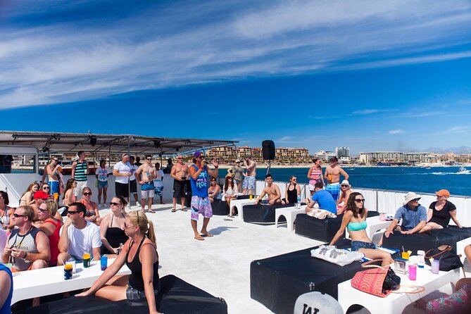 Cabo Escape Snorkel Fun Cruise - Lunch on deck, with tacos and an open bar