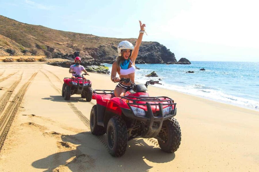 Cabo San Lucas: Beach & Desert ATV Tour with Tequila Tasting - Desert trails, riverbeds, and mountain paths