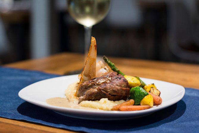 Cabo Sunset Dinner Cruise with Live Music & Open Bar on Cabo Wave - A menu that moves from small bites to dinner