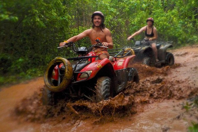 Cancun Best ATV Tour, Ziplines and Cenote Swim with Lunch - Swimming in a natural cenote