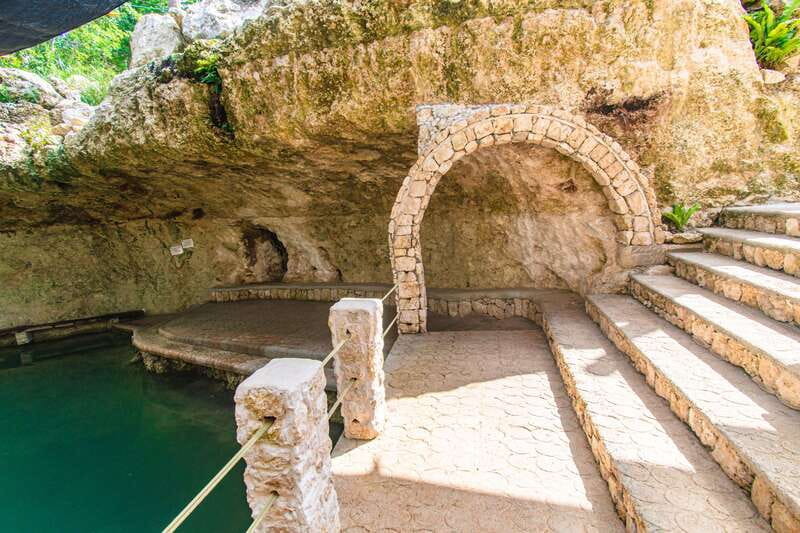 Cancun: Cenotes El Retoño entrance with transportation, lunch, and guided tour. - Fresh lunch and a drink after the swim