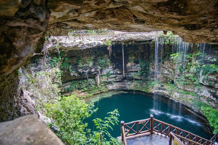 Cancun: Chichen Itza, Cenote & Valladolid Tour with Lunch - Cenote Chichikan brings a cool change of pace