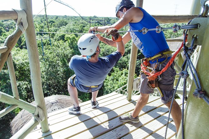 Cancun Extreme Zipline Canopy Tour - From Cancun hotel pickup to the Selvatica jungle