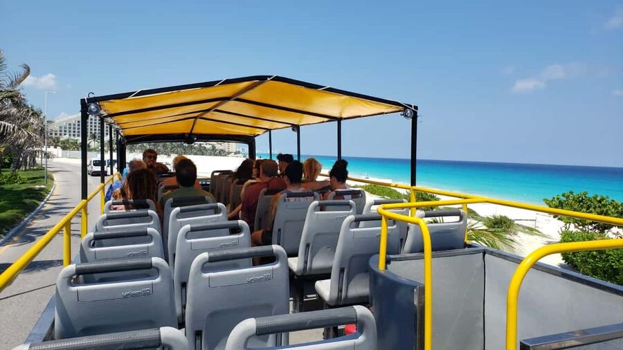 Cancun: Guided City Tour with Shopping by Double Decker Bus - Downtown Cancun and Plaza 28