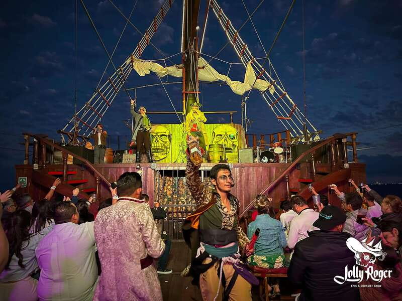 Cancún: Jolly Roger Pirate Dinner Cruise 2025 - From sunset sailing to the search for the Golden Fleece