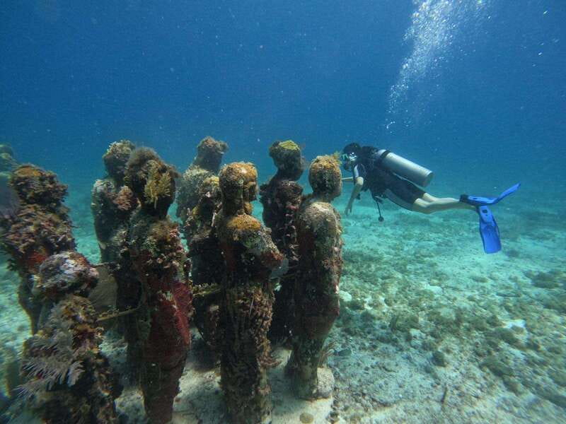 Cancun: Musa Underwater Museum & Reef Discover Scuba Diving - From Aquafun Marina to the Caribbean