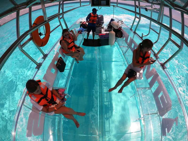 Cancún: Nichupté Lagoon Transparent Boat Tour with Drinks - Key points to know before you book