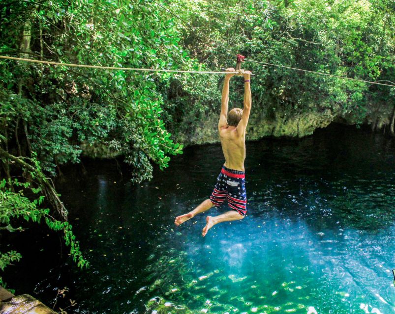 Cancun & Riviera Maya: ATV, Zipline, & Cenote Combo Tour - Swimming at Cenote Verde Lucero