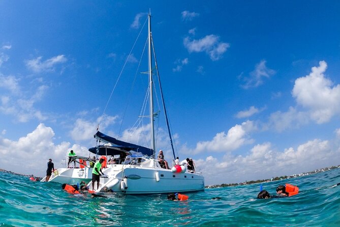 Cancun Sailing Catamaran Islas Mujeres With Luxury Beach Club - Snorkeling at El Meco Reef
