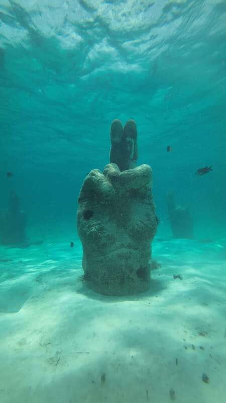 Cancun: Snorkeling Boat Tour with Gear - The Cancun Underwater Museum and its hollow statues