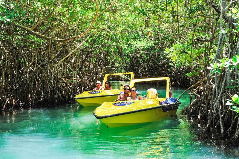 Cancun: Speedboat Mangrove Jungle & Snorkel Tour - Reaching Punta Nizuc and the Mesoamerican Reef