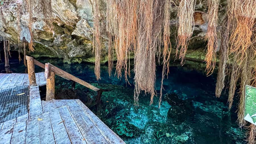 Cancun: Tulum & Coba with Cenote, Cave Exploration and Lunch - Nohoch Nah Chich, a cenote inside the caves