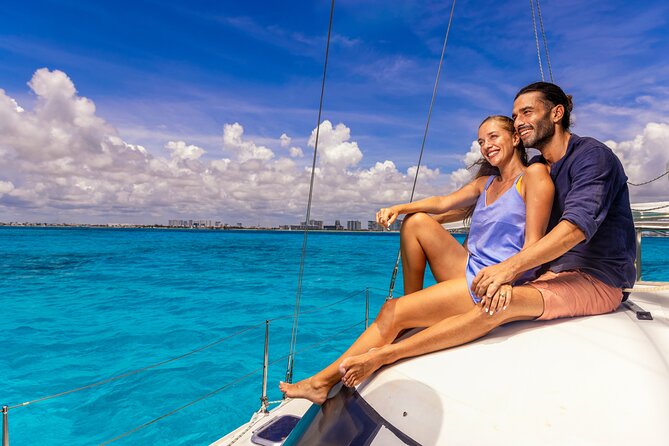 CATAMARAN to Isla Mujeres, Snorkel & Beach Club by Xcaret - The Cancun Scenic Tower finish
