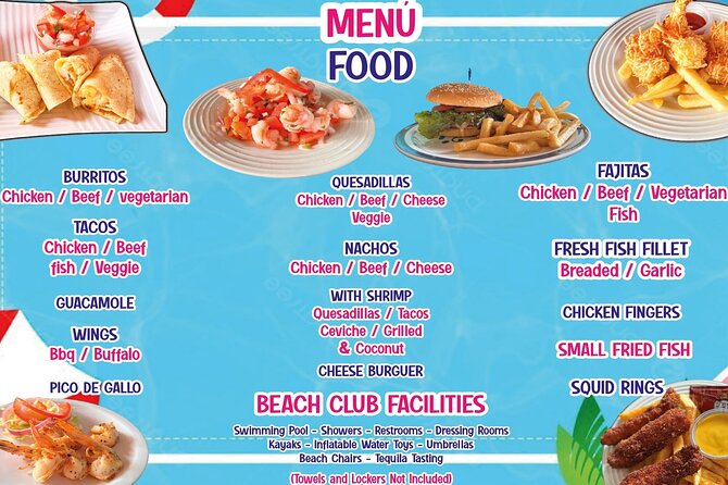 Chula’s All Inclusive Beach Pass with Transport - The beach, pool, and seating