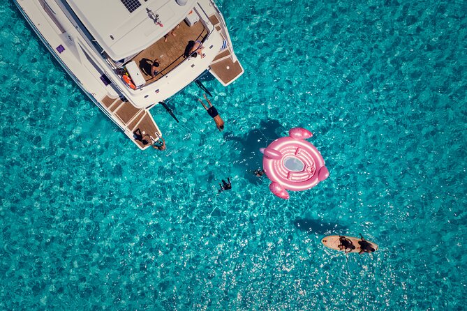 Cozumel All Inclusive: Coast & Relax 4h on 51' Leopard - Snorkeling, paddleboards, and water time