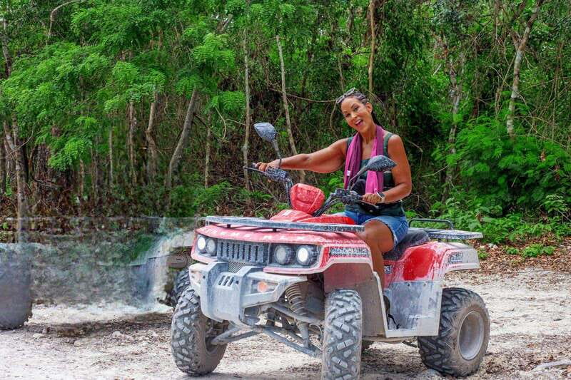 cozumel: ATV adventure with caverns, ruins with transfer - Riding the jungle trails for about 80 minutes