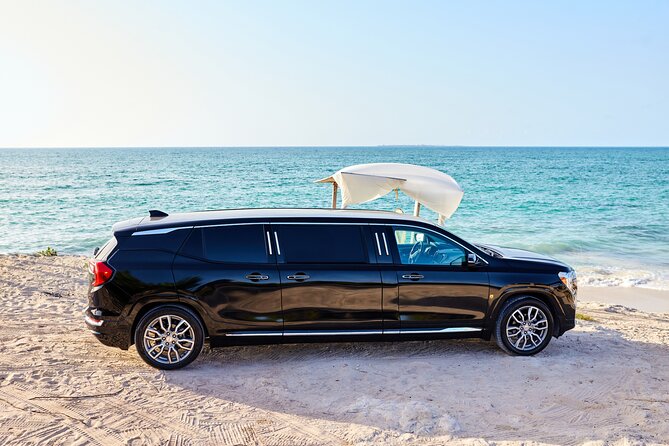 Deluxe GMC Limousine from CUN Airport to Playa Mujeres - Finding STP Caribe after you land