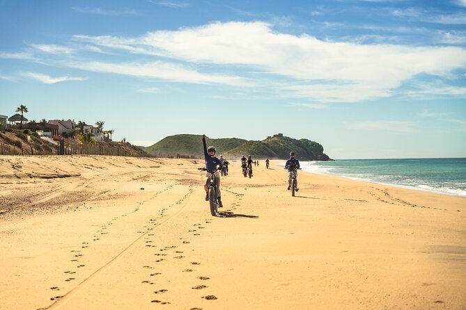 Electric Bike and Beach Camel Ride with Mexican Buffet Lunch - Who will enjoy this Baja outing most?
