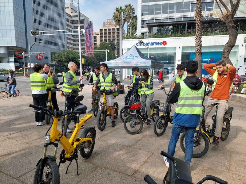 Electric Bike City Tour with a taco stop. - Alameda Central, Fine Arts, and the grand post office