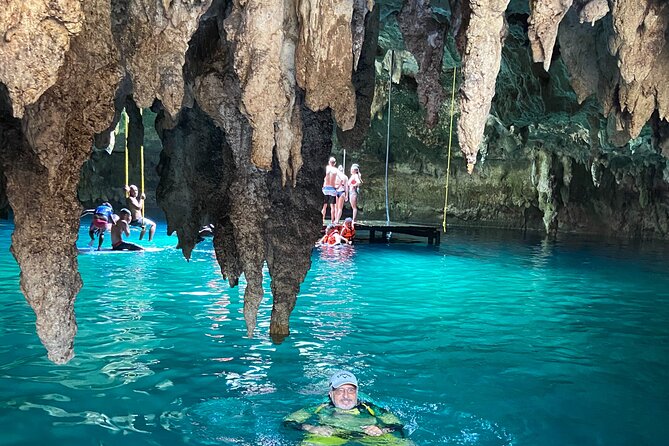 Family ATV Cenote Five Zip Lines Photos Taco Lunch Tequila Taste - From Cancun pickup to the jungle