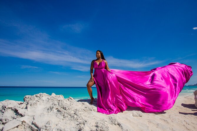 Flying dress photoshoot cancun - How the photographer and assistant shape the experience