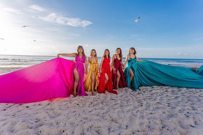 Flying dress photoshoot cancun - Photo delivery, editing, and what you do not receive